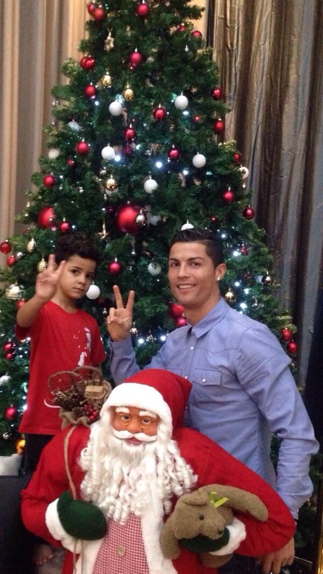 O Natal já chegou a casa de Cristiano Ronaldo