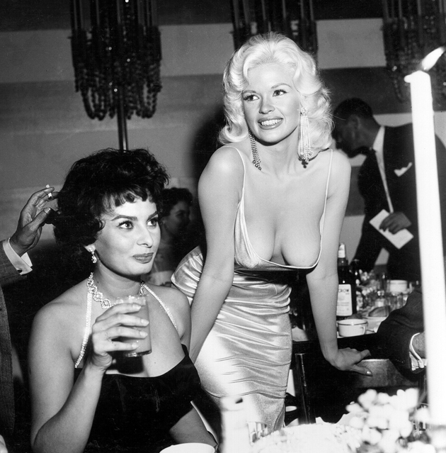 Afinal Sophia Loren tinha medo do vestido de Jayne Mansfield