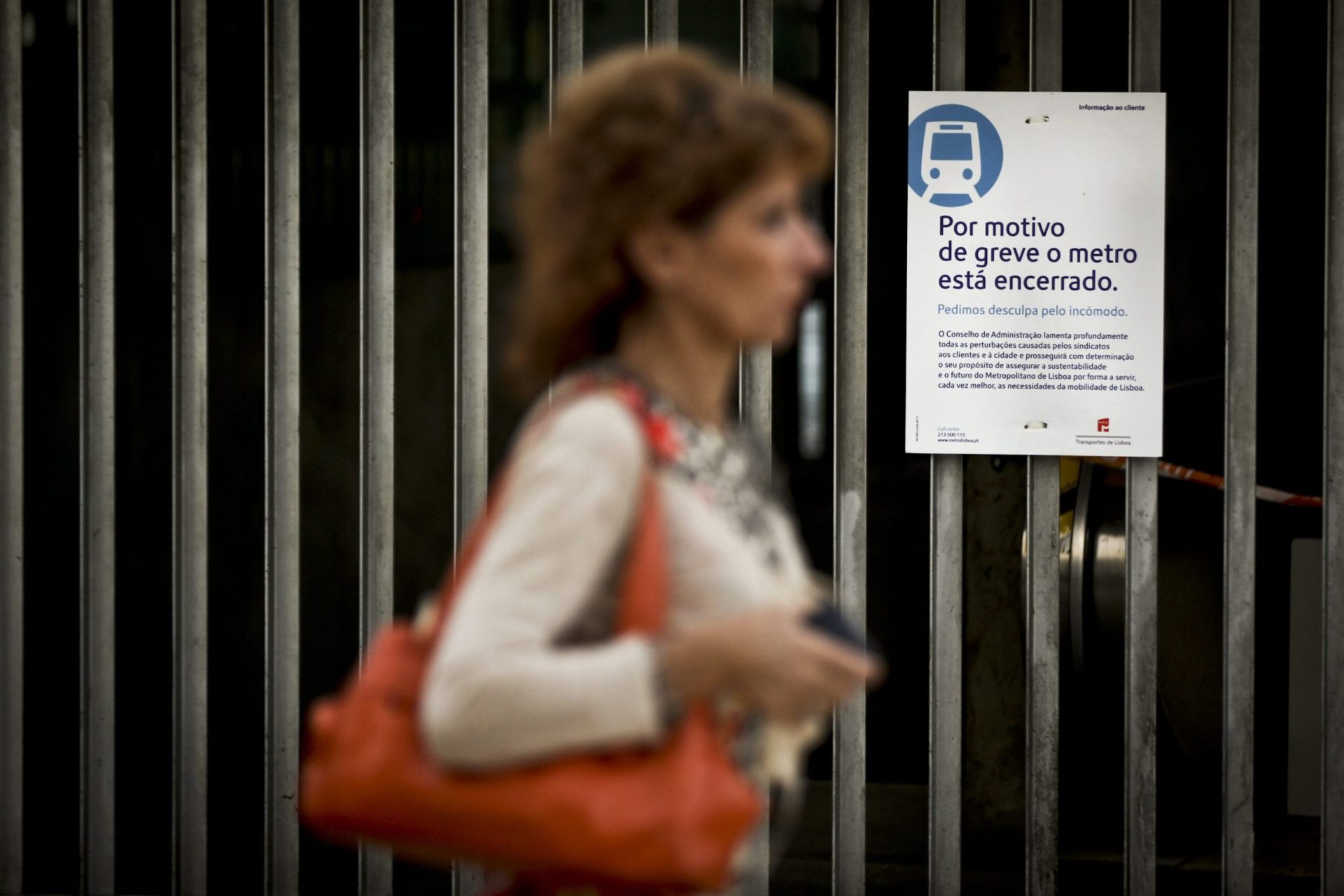 Greve: Metro de Lisboa encerra hoje às 23h15