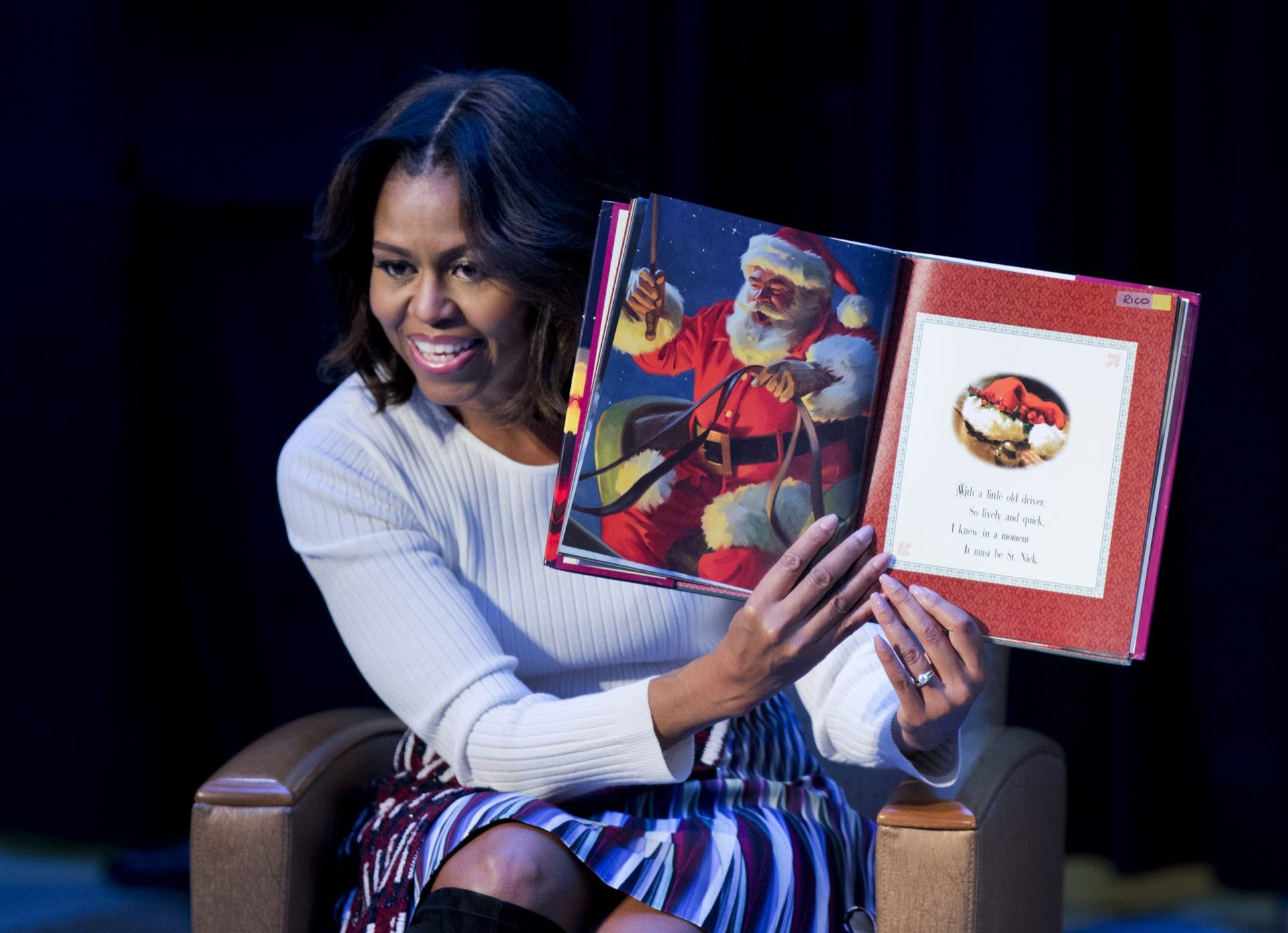 Adivinhe qual foi o pedido de Michelle Obama ao Pai Natal