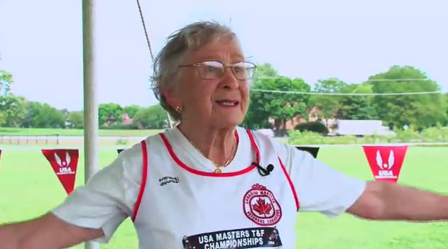 Uma estrela de atletismo aos 95 anos