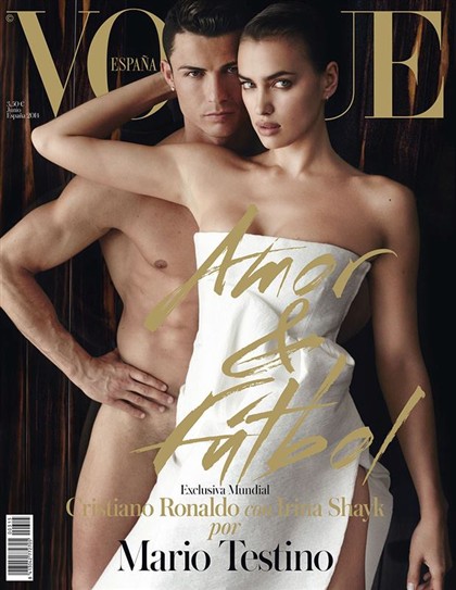 Ronaldo e Irina juntos na ‘Vogue Espanha’