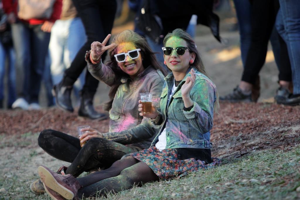 Ambiente de festa no primeiro dia de Rock in Rio