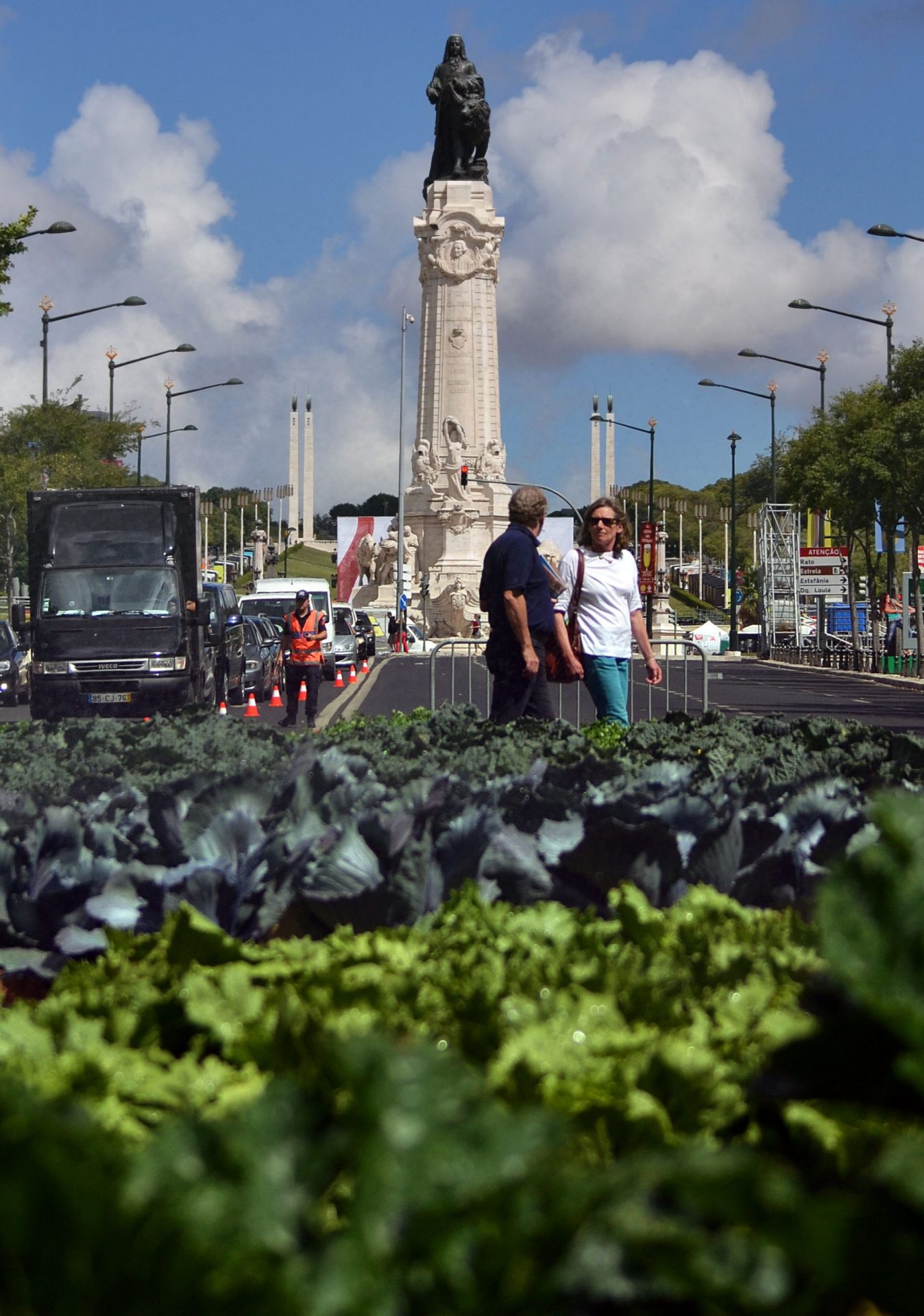 O campo chegou à cidade