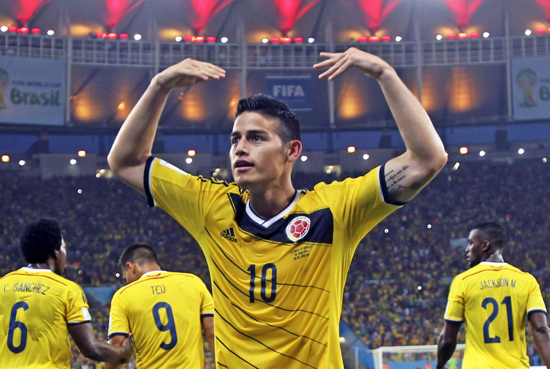 Fim do jogo | Colômbia-Uruguai (2-0)