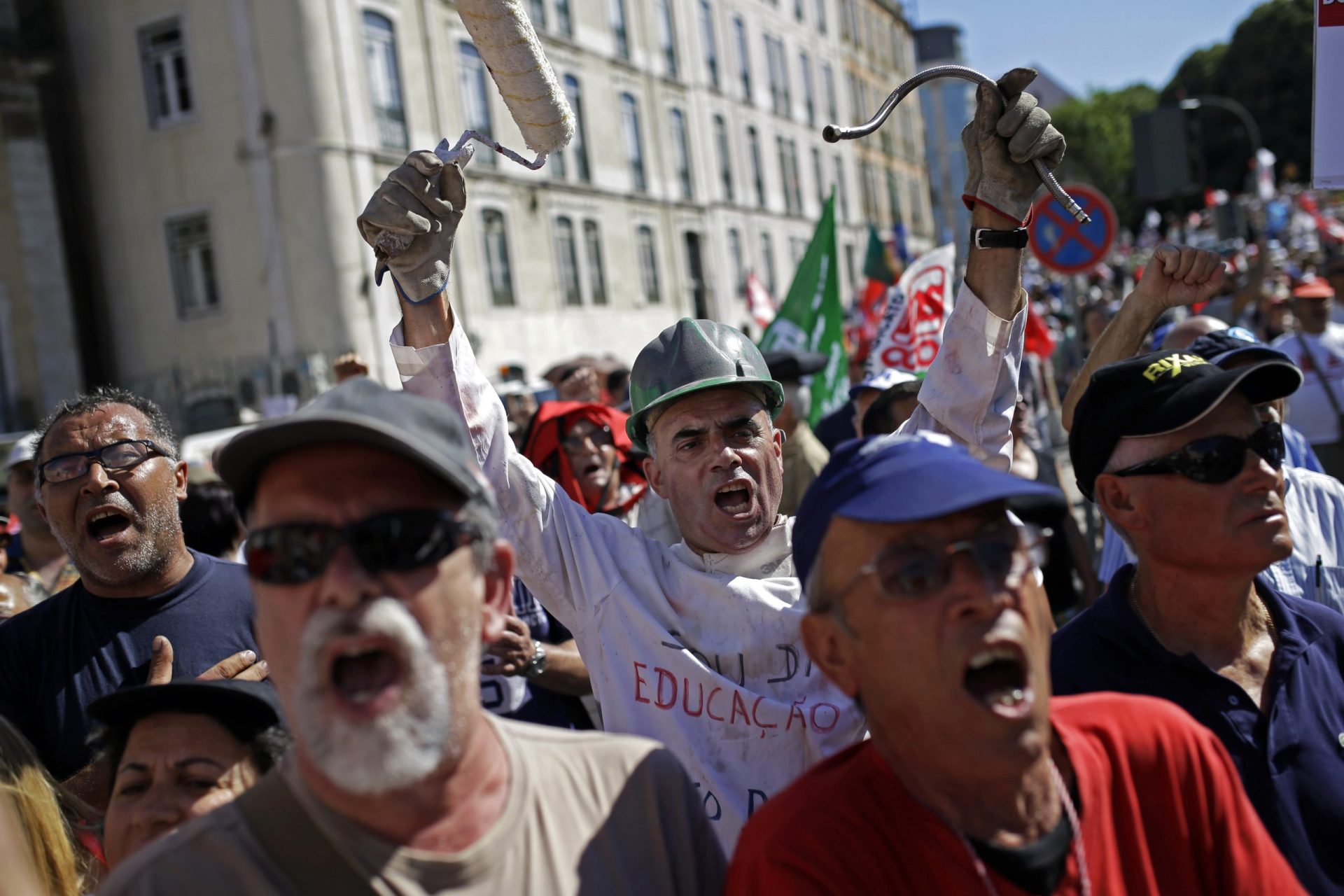 CGTP: &#8216;Mais de 40 mil trabalhadores&#8217; protestaram hoje em Lisboa