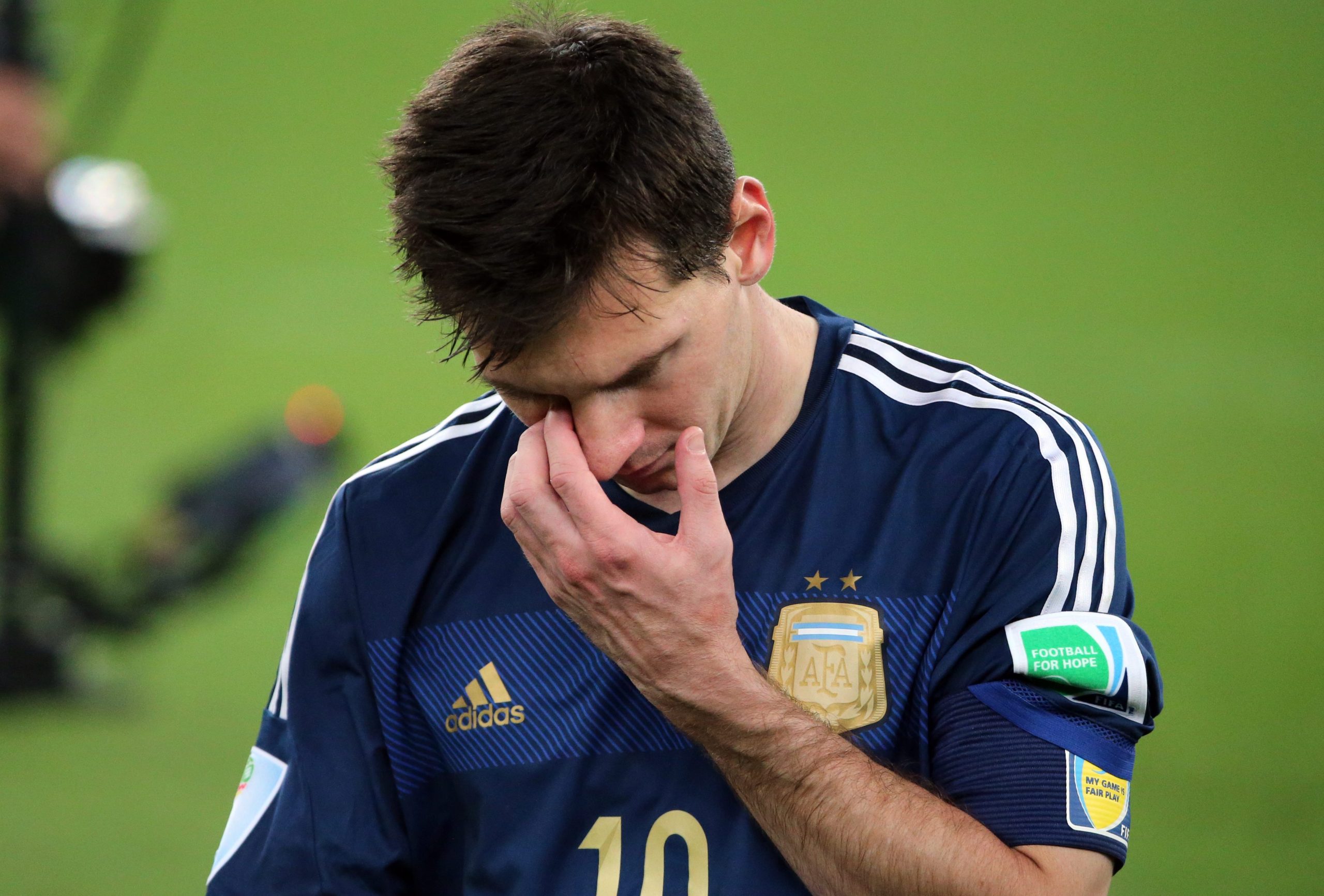 Messi voltou a vomitar durante a final do Mundial