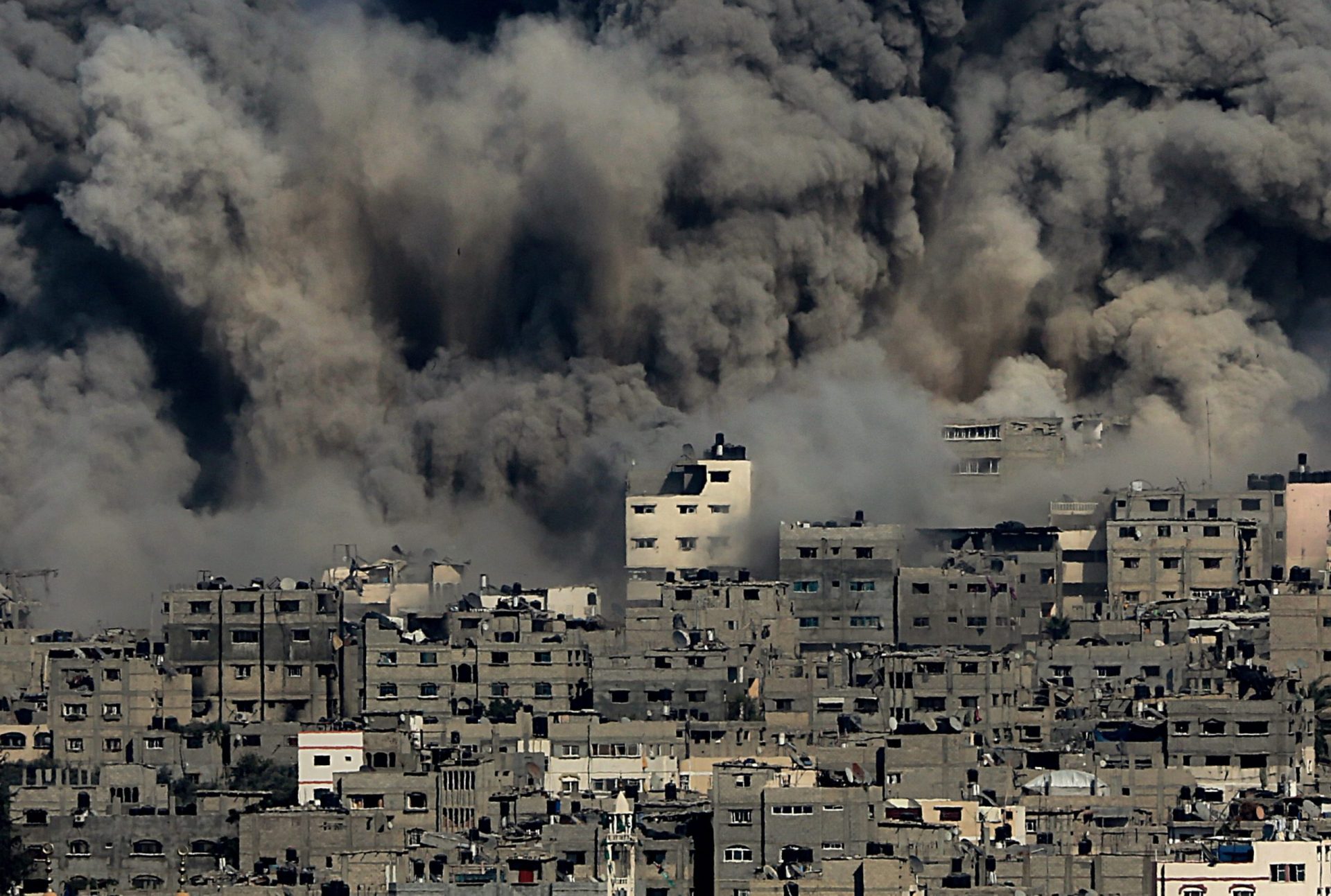 As imagens da destruição em Gaza