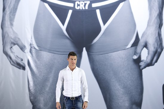 Roupa interior CR7 em tribunal