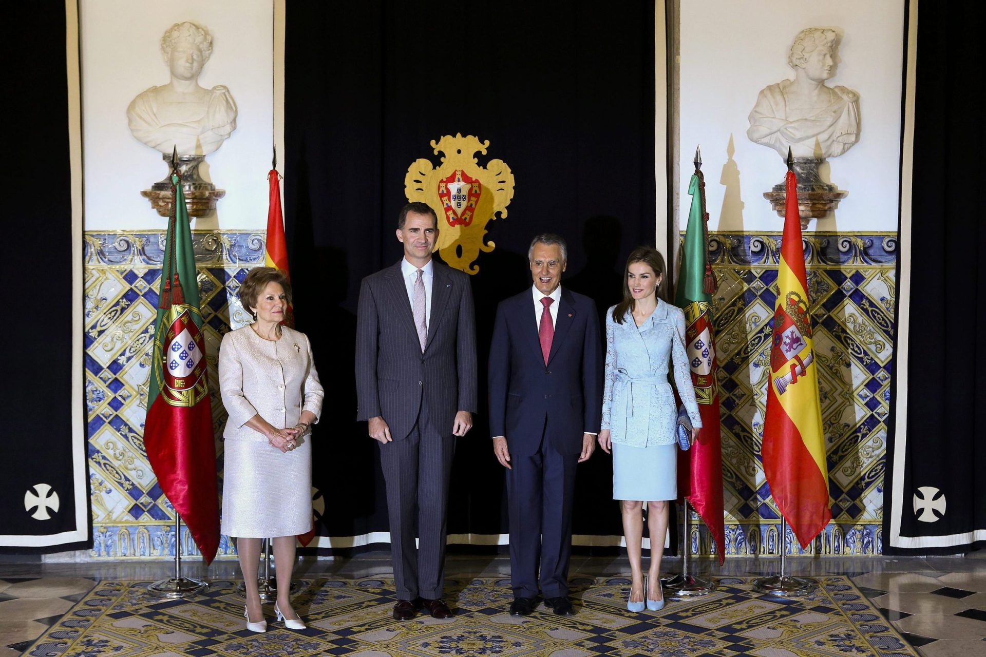 Reis de Espanha de visita a Lisboa a convite de Cavaco Silva