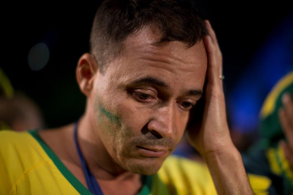As lágrimas e o desespero dos adeptos brasileiros