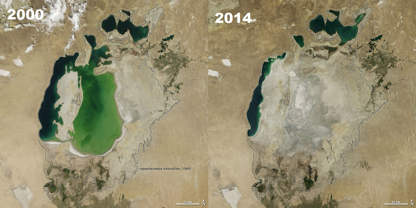 RIP Mar de Aral: NASA revela a certidão de óbito