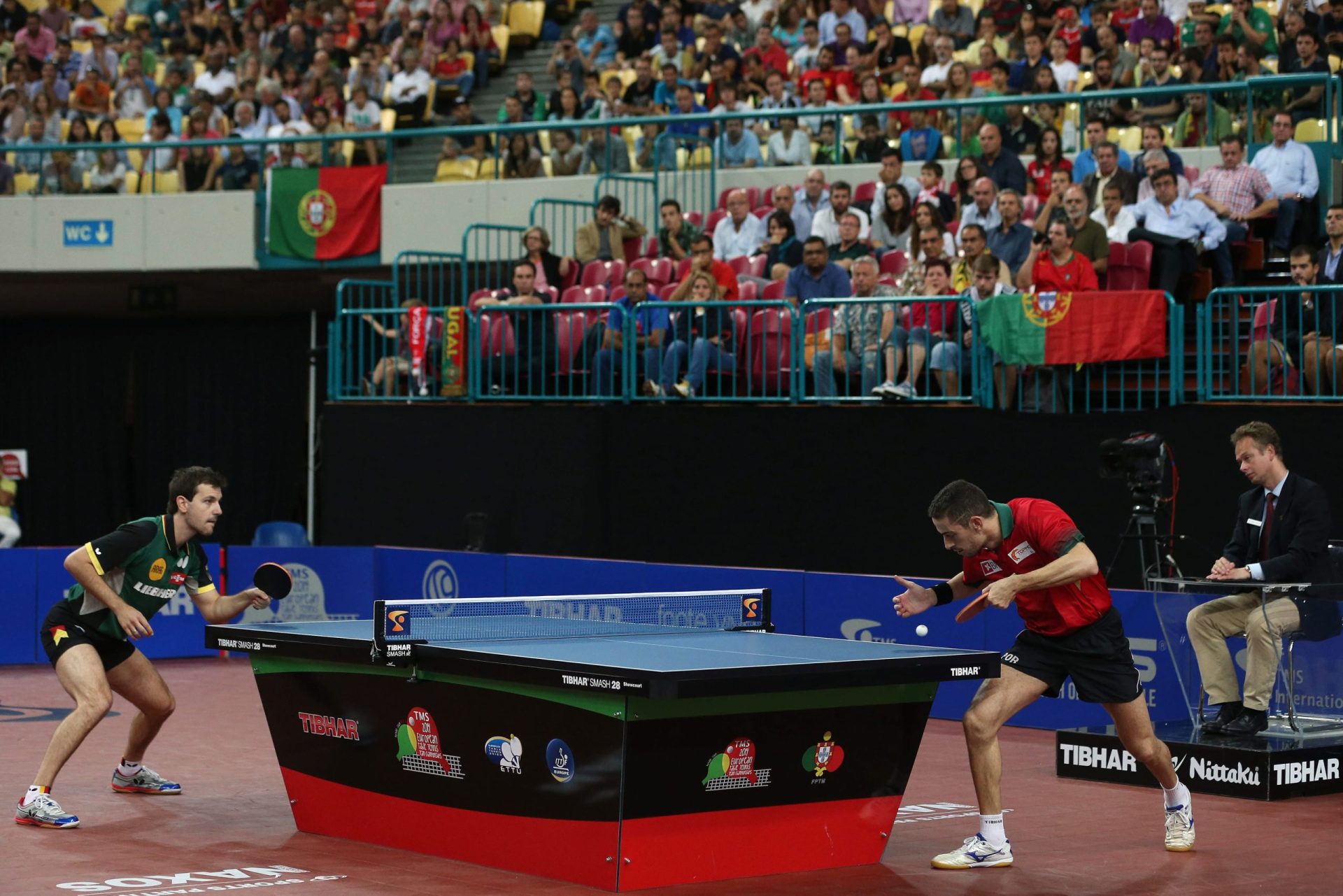 O momento em que Portugal se sagrou campeão europeu de ténis de mesa