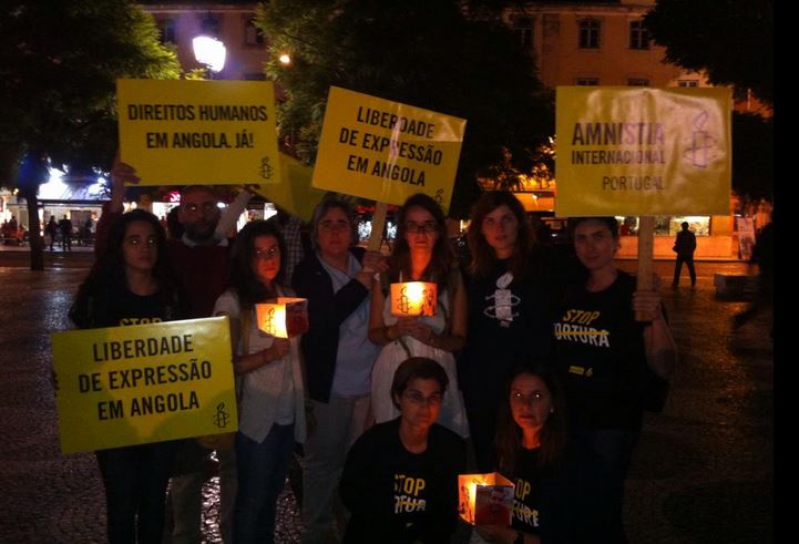 Centenas manifestaram-se em Lisboa em solidariedade com jovens angolanos detidos