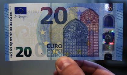 Nova nota de 20 euros ‘mais sofisticada’ e com ‘maior resistência à fraude’