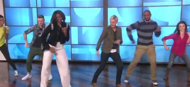 Michelle Obama mostra que sabe dançar