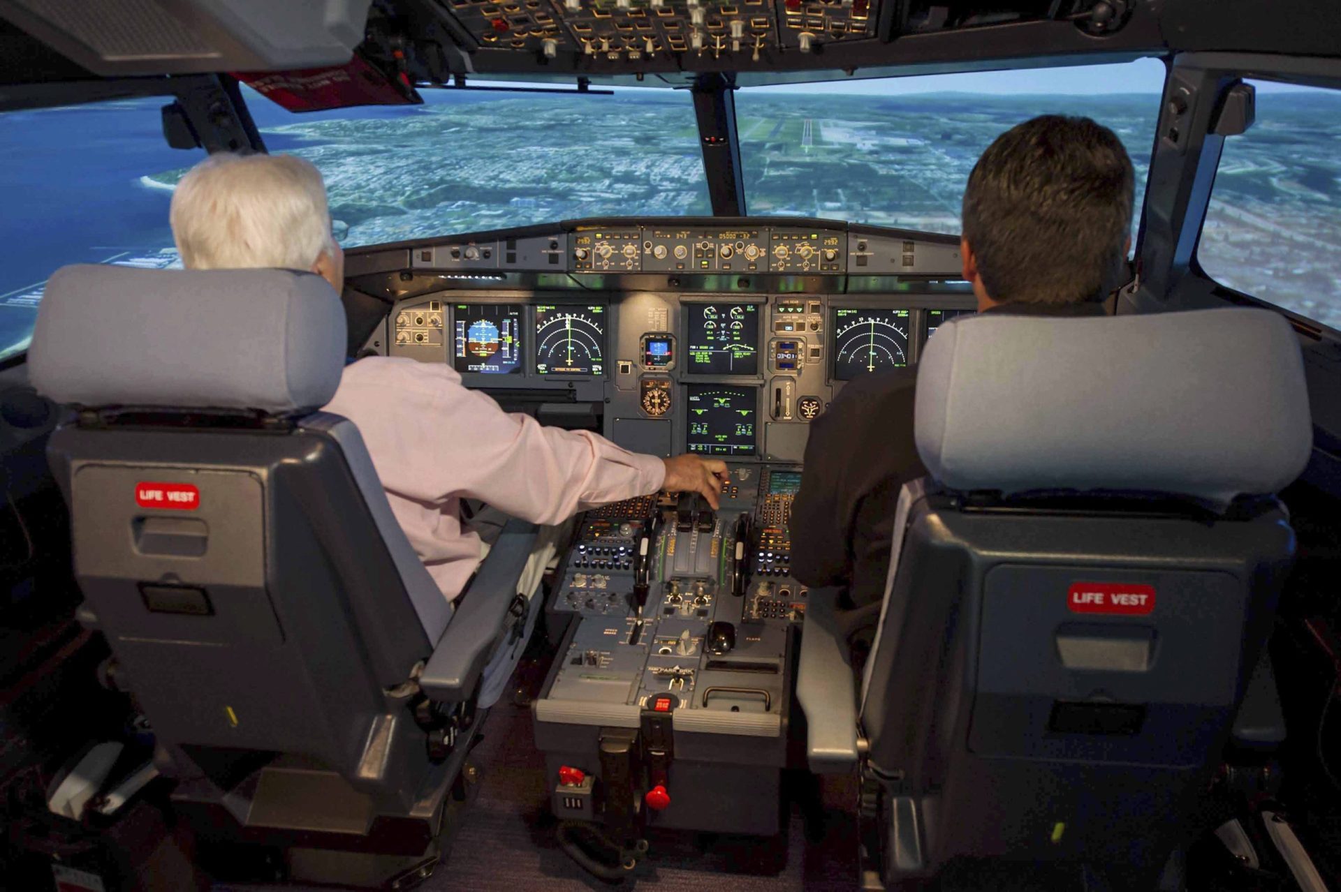 Como funciona o acesso ao cockpit de um A320?