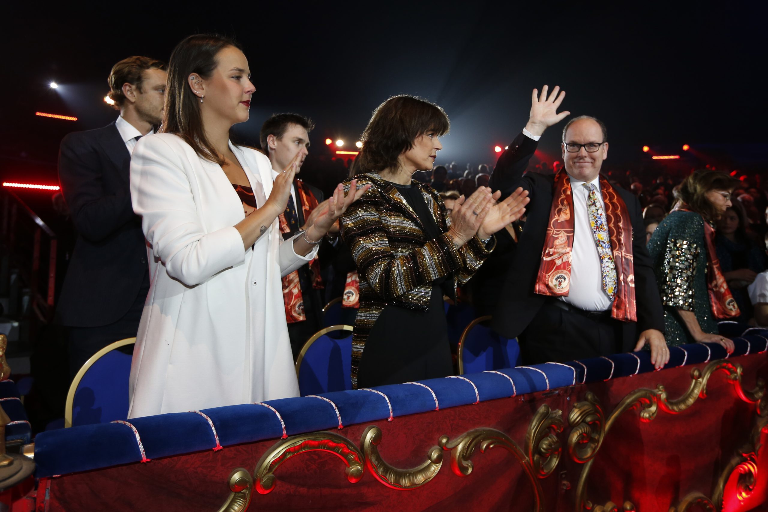 A família real do Mónaco no Festival Internacional de Circo de Monte-Carlo