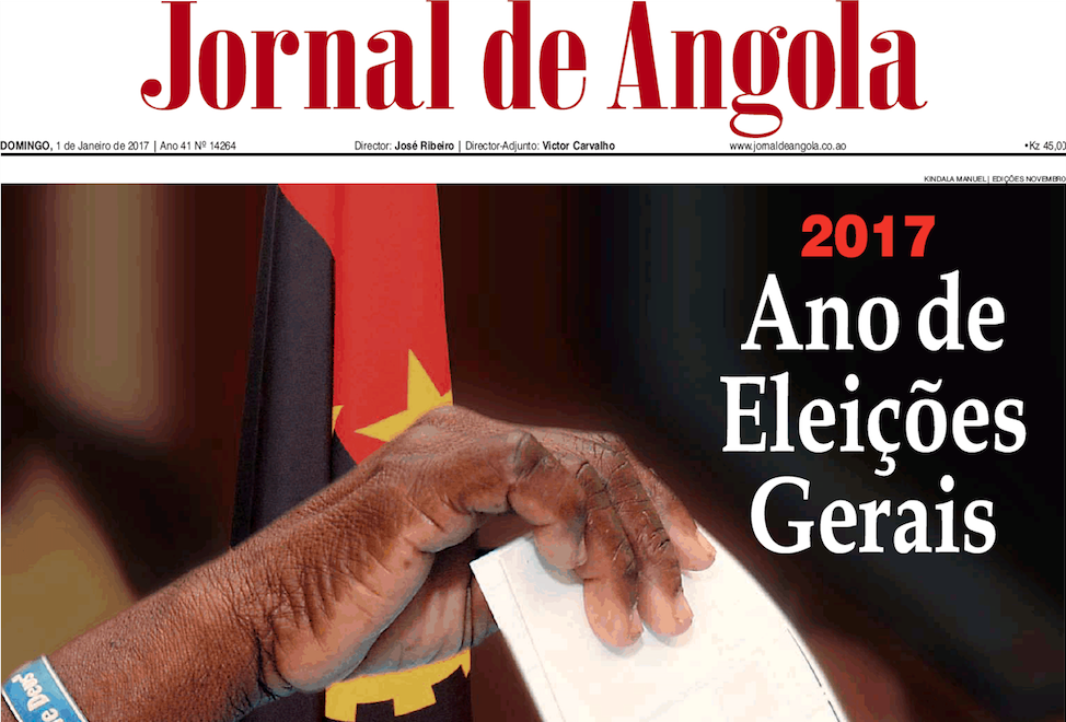 Jornal de Angola critica imprensa portuguesa no primeiro editorial de 2017