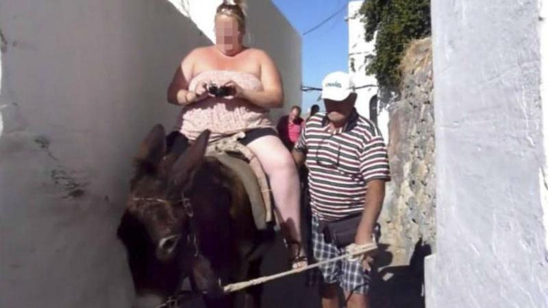 Ilhas gregas: Turistas com excesso de peso proibidos de montar burros | FOTO