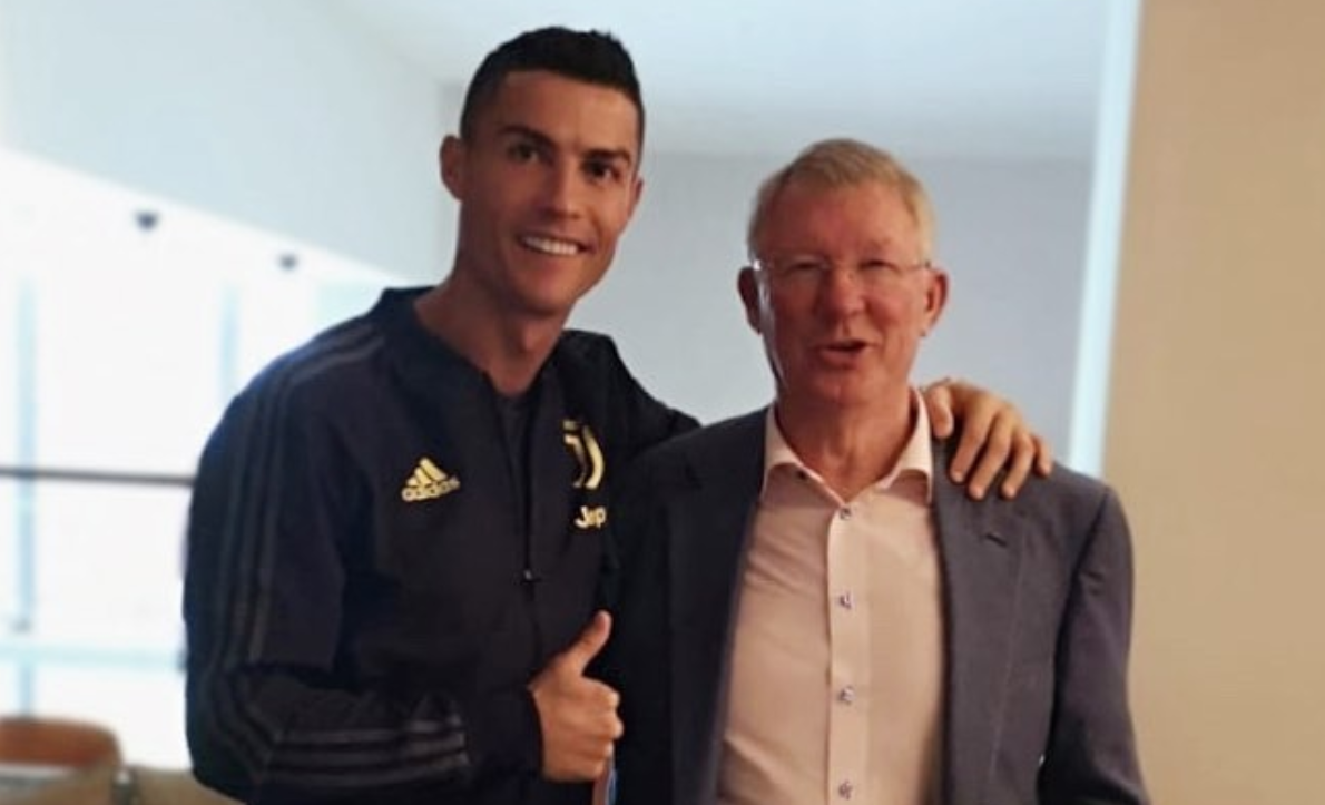 Cristiano Ronaldo feliz por reencontrar Alex Ferguson