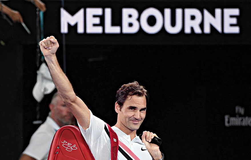 Federer na final do Open da Austrália