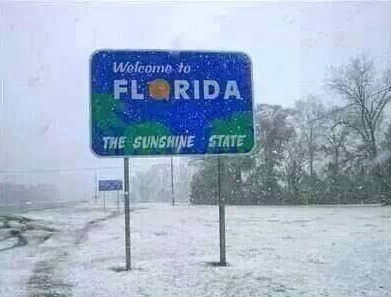 Neve na Flórida passado 30 anos