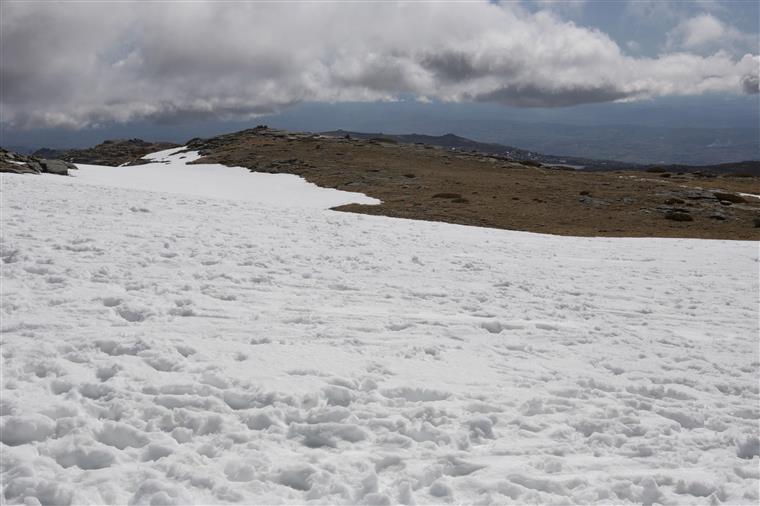 Queda de neve obriga ao encerramento de estradas na Serra da Estrela