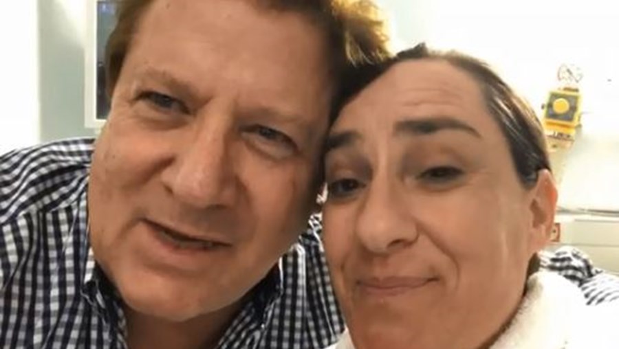 Maria Rueff agradece apoio e mostra-se sorridente ao lado de Herman José após enfarte | Vídeo