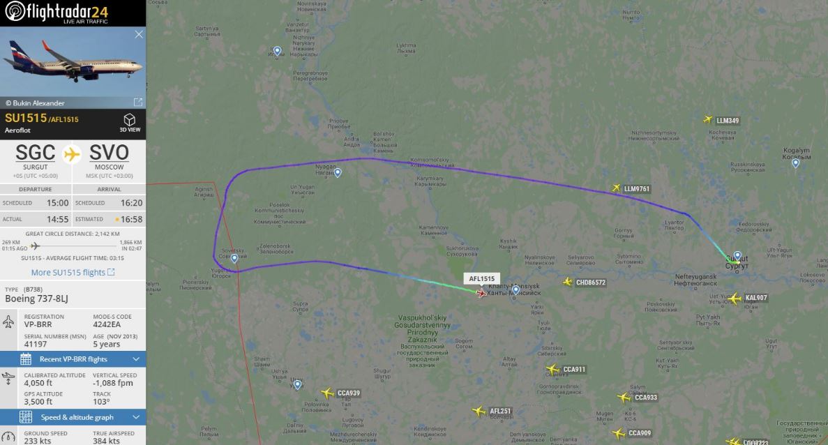 Passageiro desvia avião que seguia para Moscovo