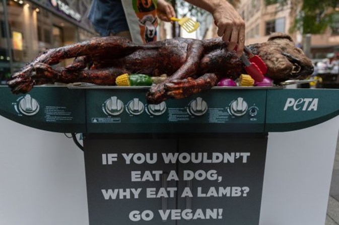 Organização de defesa dos animais faz churrasco…com cão | FOTOS