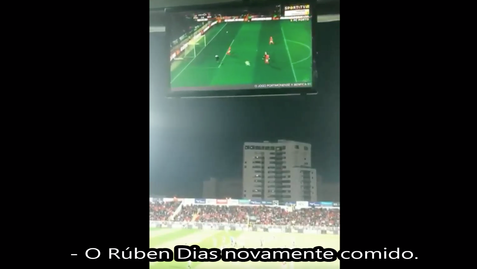 A reação de LFV ao segundo golo do Portimonense: &#8220;O Rúben Dias novamente comido&#8221; | VÍDEO