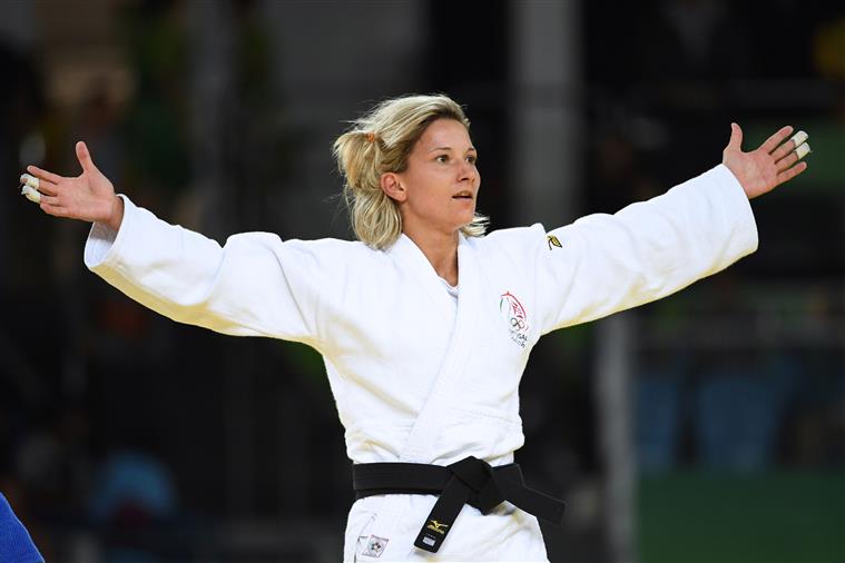 Telma Monteiro na final do Campeonato da Europa de judo