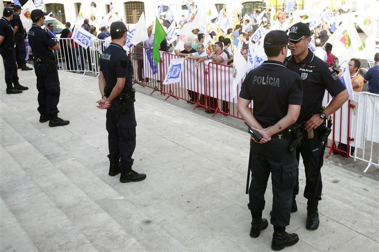 Protesto da PSP e GNR. Manifestantes juntaram-se um pouco por todo o país