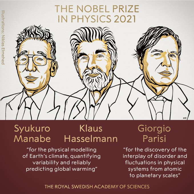 Nobel da Física atribuído por modelos climáticos
