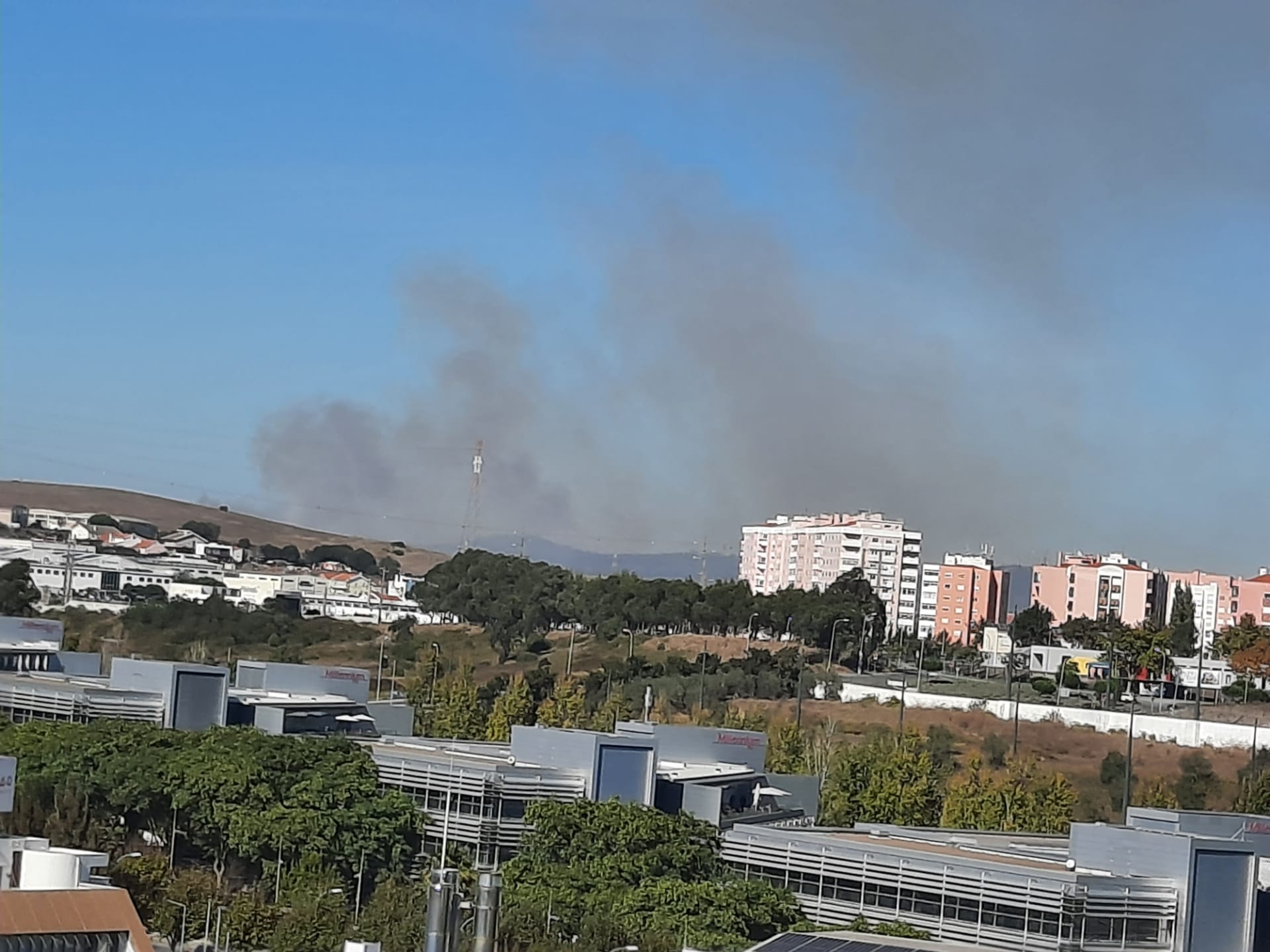 Incêndio em fase de resolução mobiliza 37 operacionais em Sintra