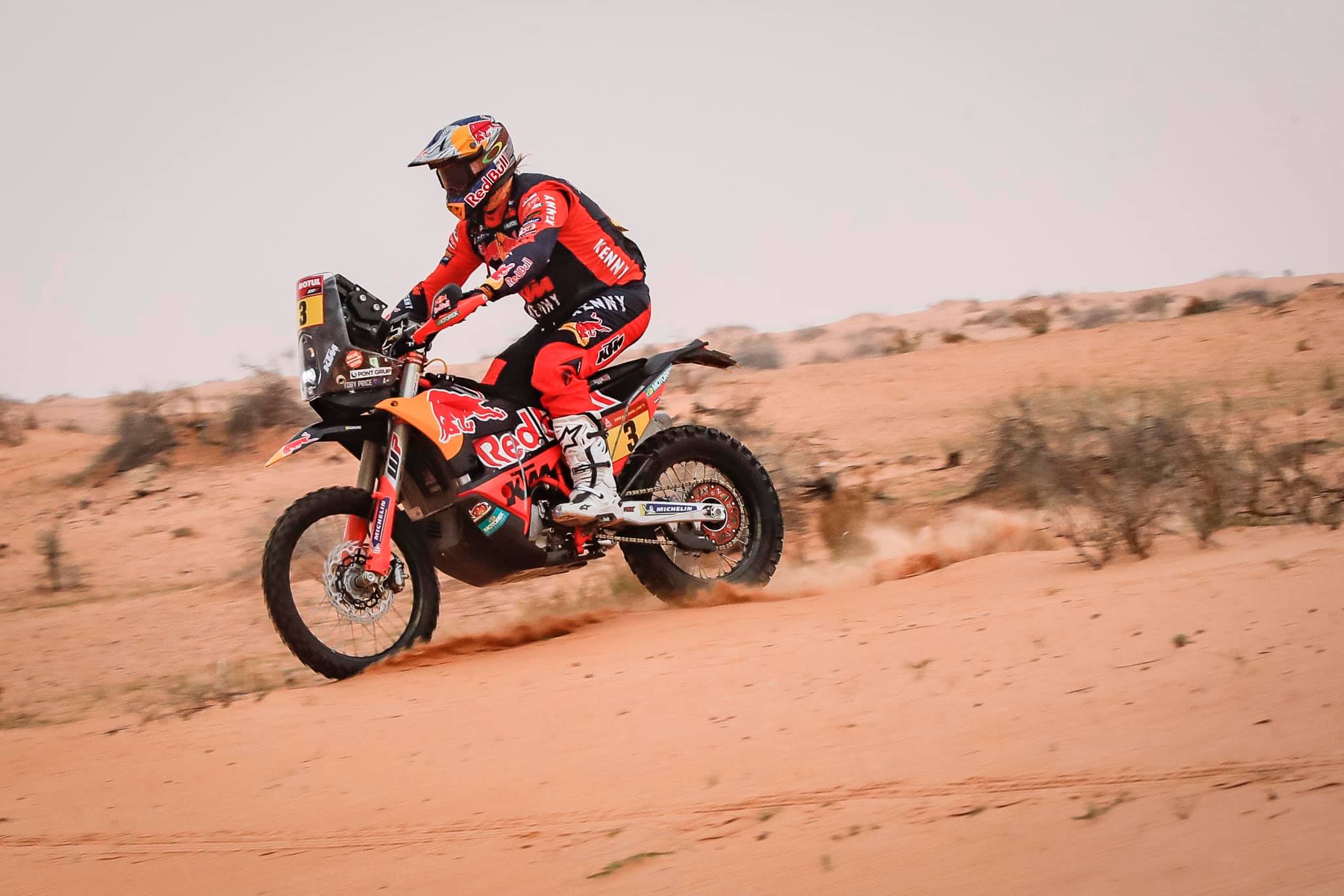 Toby Price fora do rali Dakar 2021 devido a queda