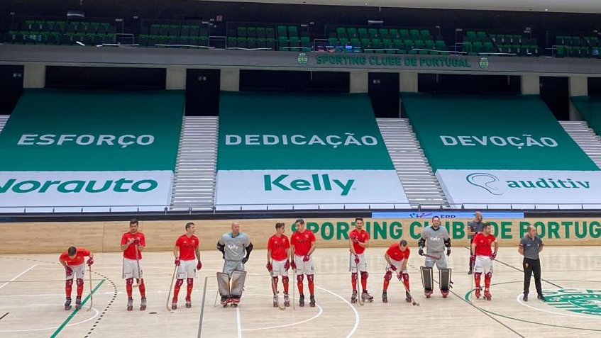 Benfica vence clássico de Hóquei em Patins em jogo frenético