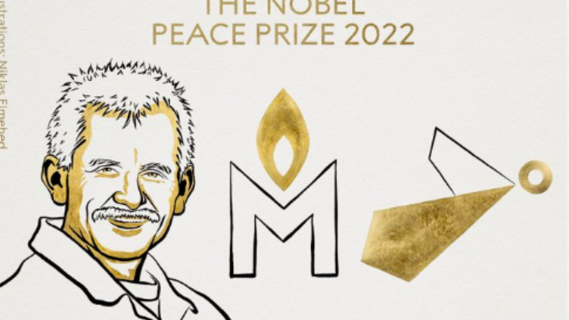Nobel da Paz atribuido a ativista bielorrusso e a duas organizações de direitos humanos