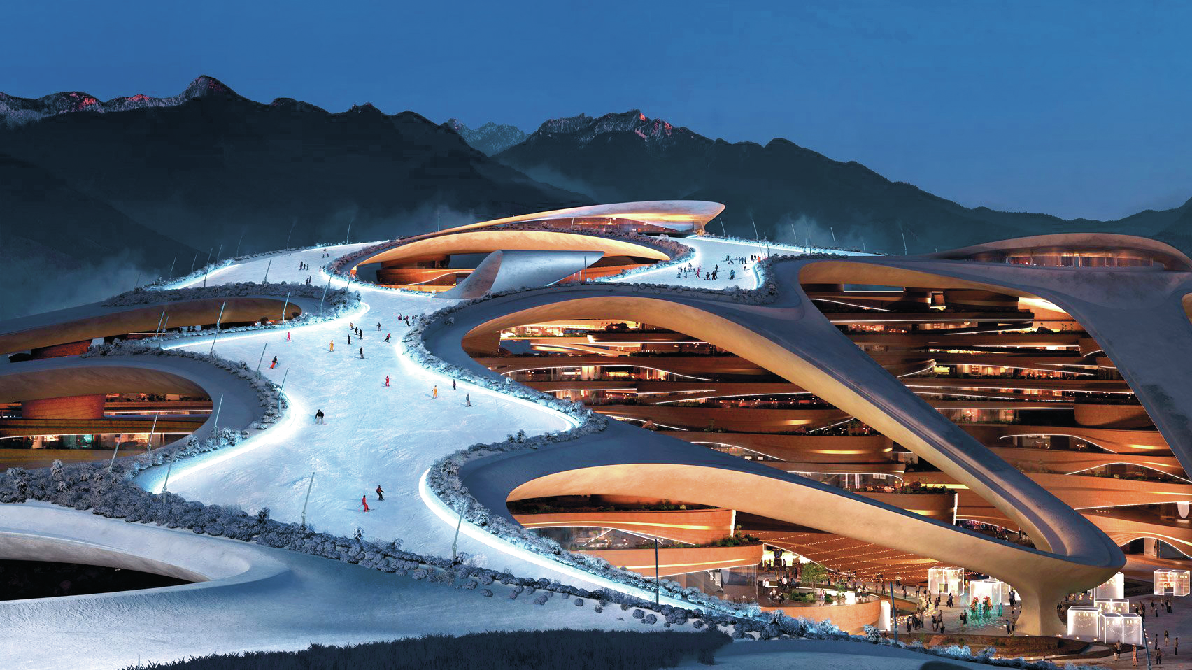 O luxuoso resort árabe que vai acolher os Jogos Olímpicos de inverno