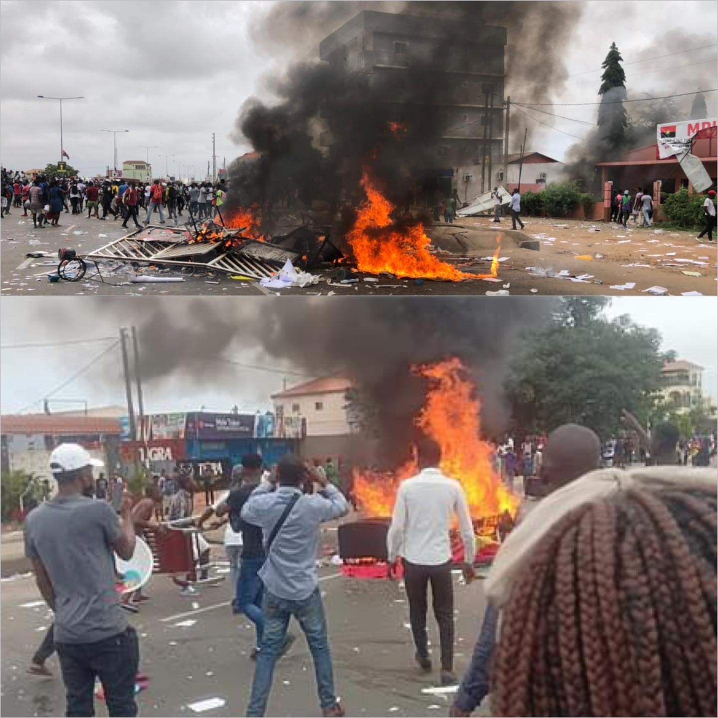 “Está tudo paralisado”. Greve dos taxistas em Luanda gera confrontos e atos de vandalismo