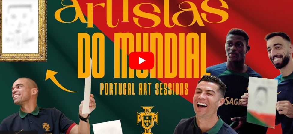 Cristiano Ronaldo desenha Pepe e o resultado é hilariante | VÍDEO