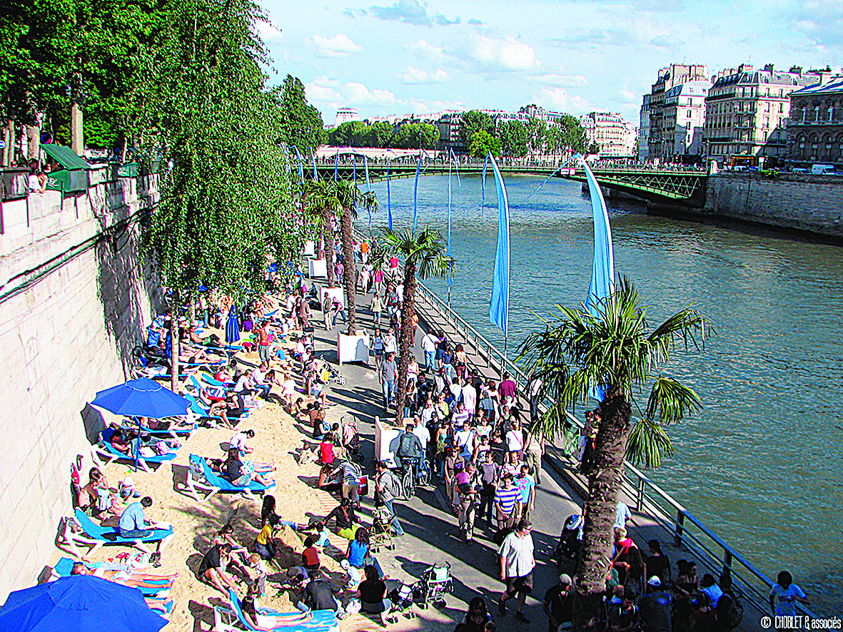 Paris Plage, a praia urbana mais famosa