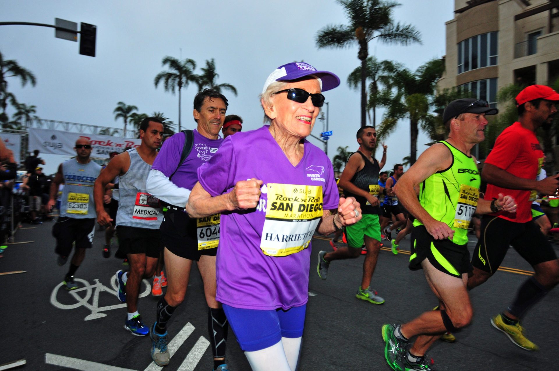 Avó de 92 anos bateu um recorde na maratona