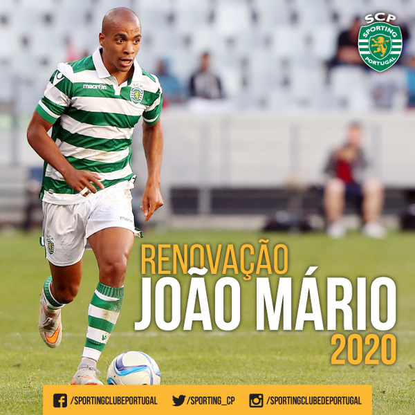 João Mário ‘leão’ até 2020