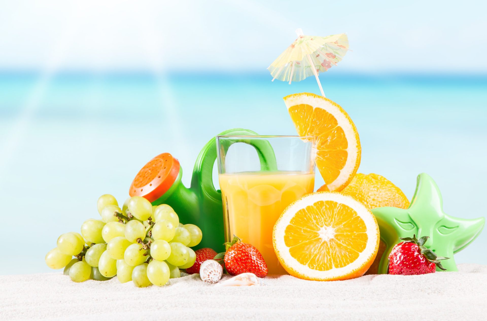 ‘Olha a fruta na praia!’