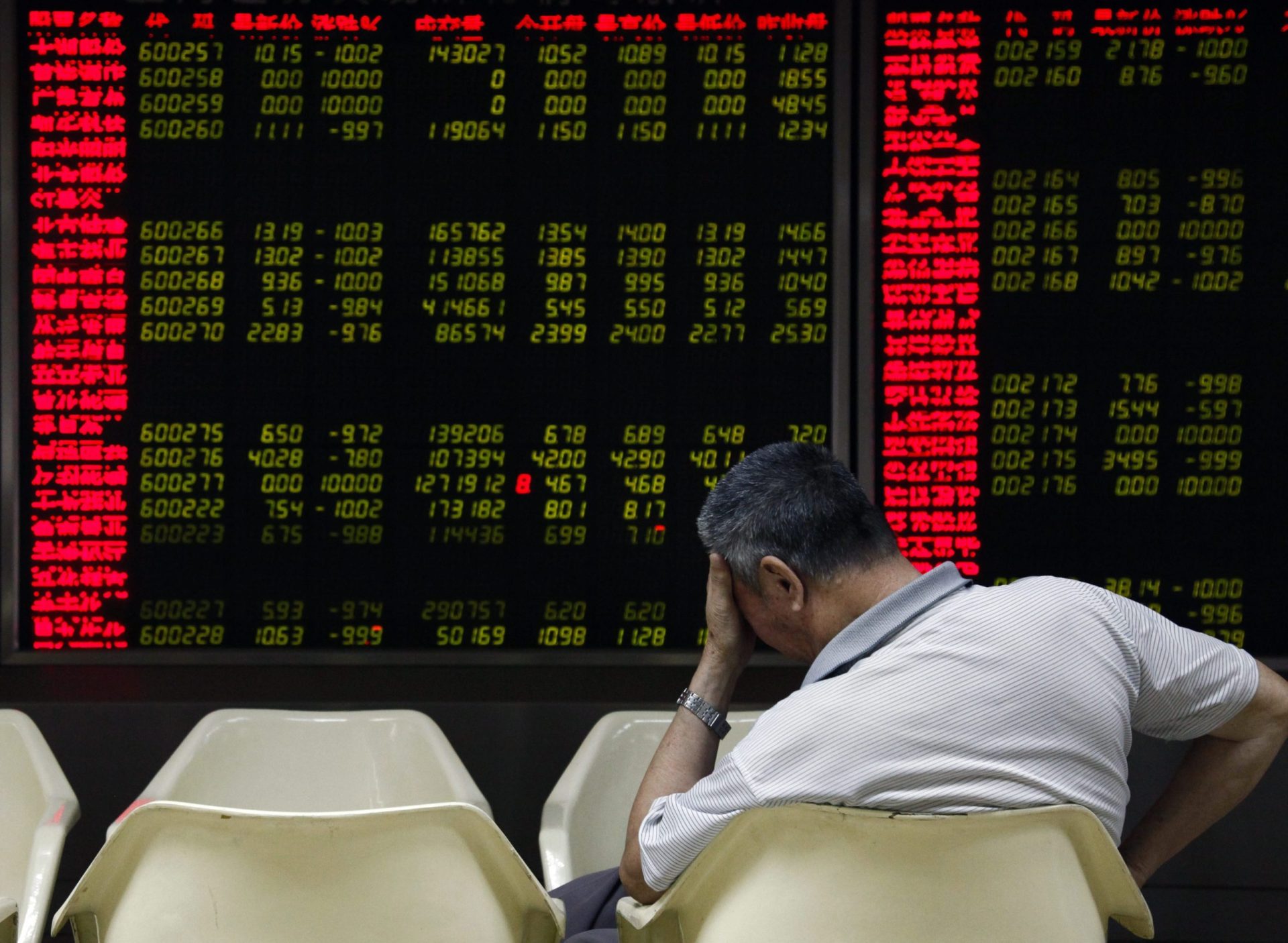 Bolsa de Xangai encerra em forte queda de 7,63%