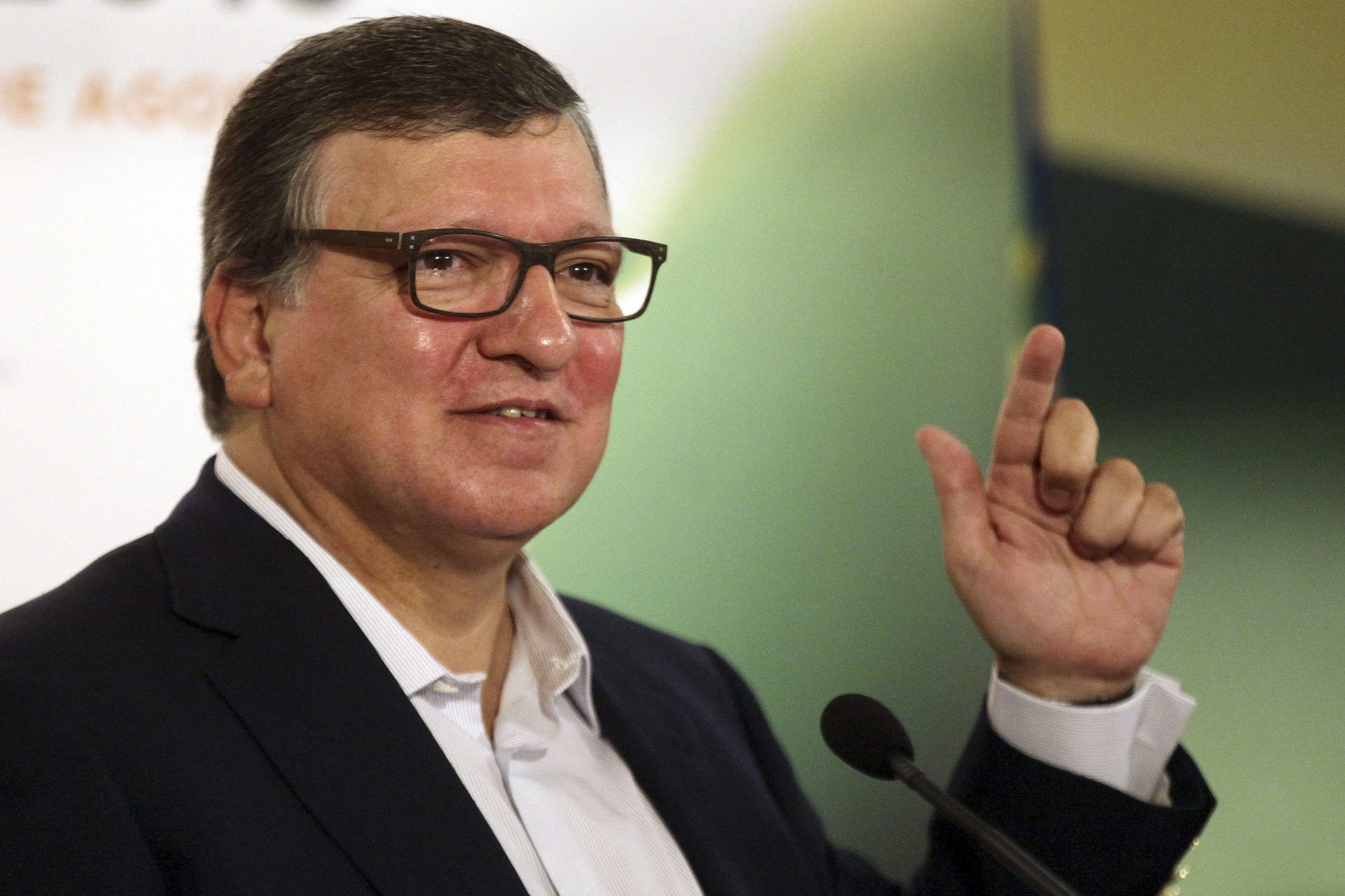 Durão Barroso usou palhaços e andaimes para explicar a Europa