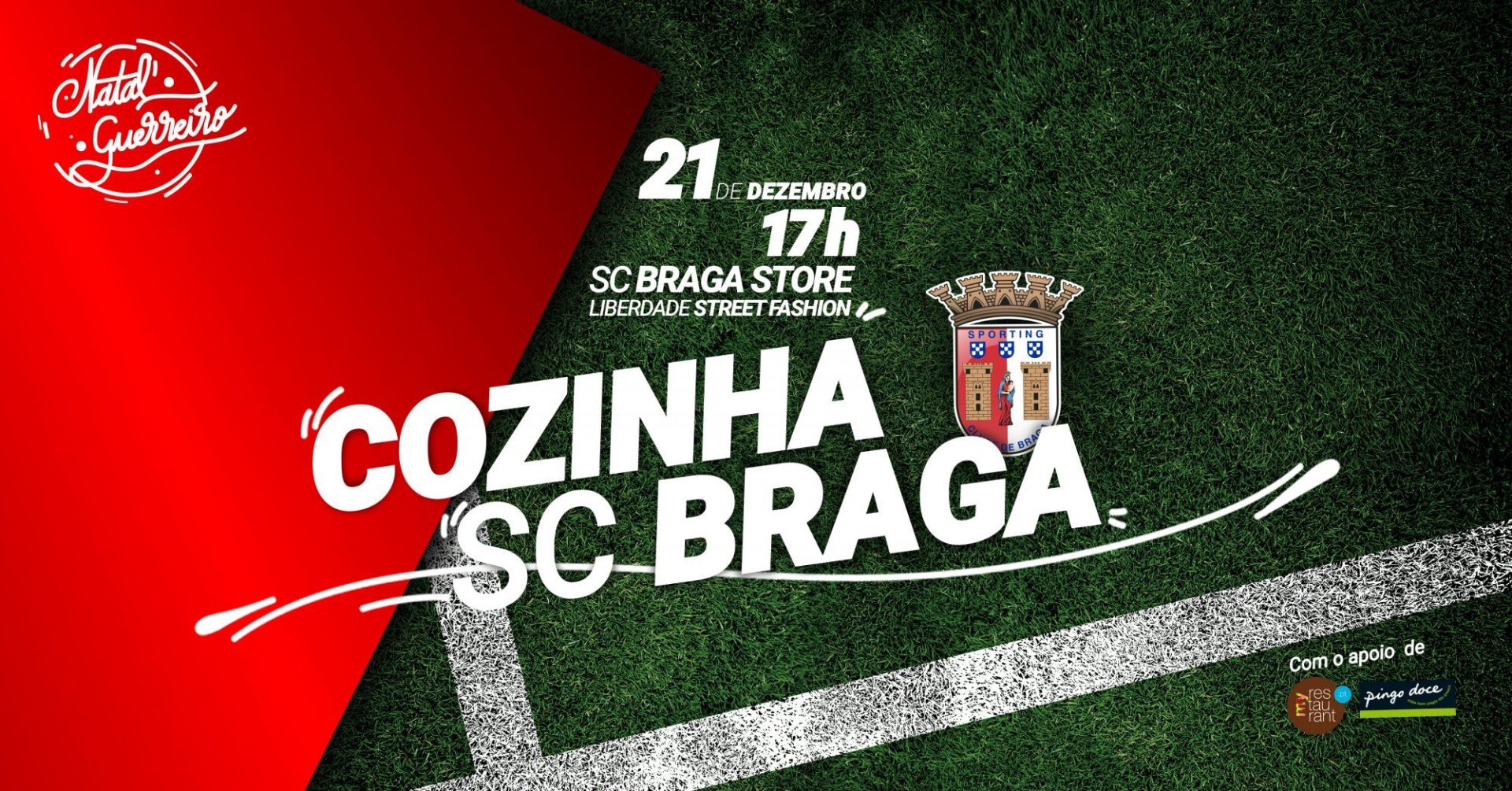 Jogadores do Braga trocam as chuteiras pelos tachos e panelas