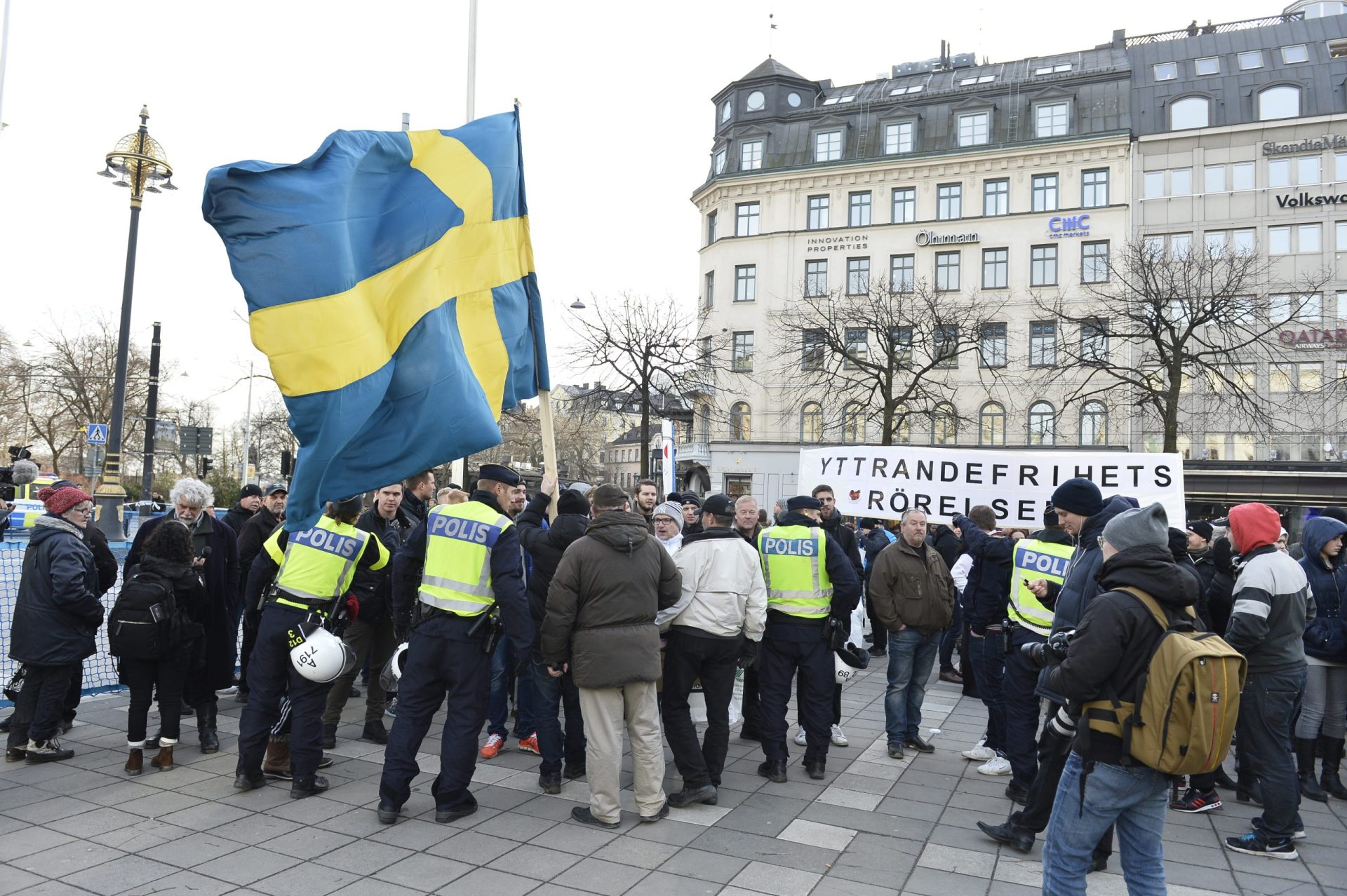 Emigrantes atacados no centro de Estocolmo